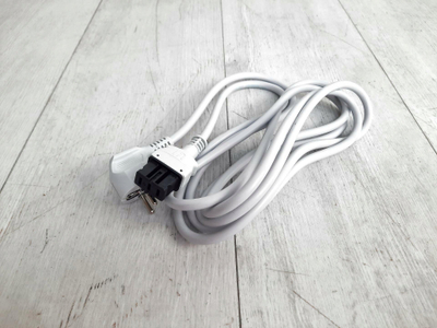 Kabllo lidhëse furre Siemens HZG0AS00, prizë këndore, 2.5m, e bardhë