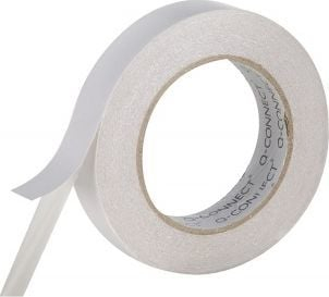 Shirit ngjitës me dy anë Q-CONNECT, 12mm, 5m, i bardhë