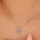 Aksesor për qafore Brosway Fancy Cloud Light Blue FCL18, i argjendtë/kaltër