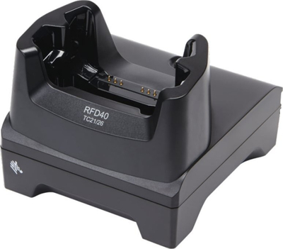 Stacion karikues Zebra CRD1S0T-RFD40-TC2X-CHG-1R, për RFD40 TC21 TC26, një slot, i zi