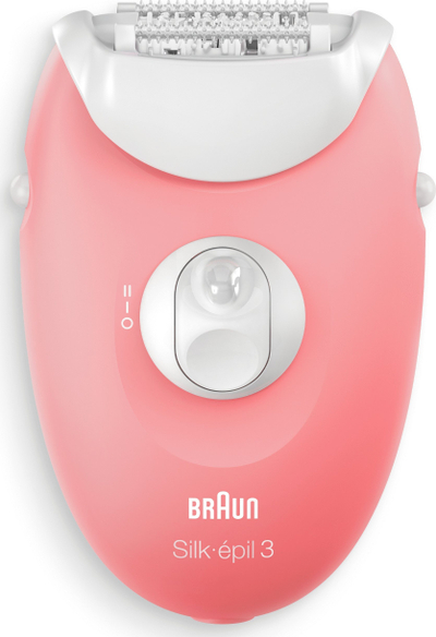 Епилатор Braun Silk Epil 3 SE3176, електричен, со светло, розов