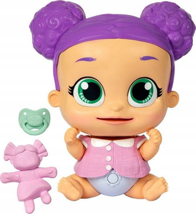 Lodër kukull IMC Toys Laffies Greta 92174, bebe interaktive, flokë rozë, me ngjyra