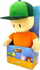 Lodër pelushi Stumble Guys Huggable Plush, 12\", personazh me kapelë, portokalli jeshile