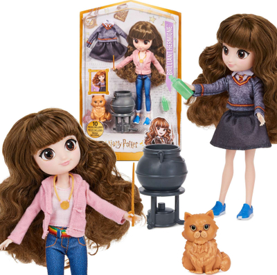 Kukull Spin Master Harry Potter Hermione Granger, 20cm, me aksesorë, shumengjyrëshe