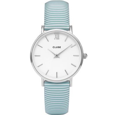 Orë dore Cluse Minuit Silver/White Sky Blue CL30028
