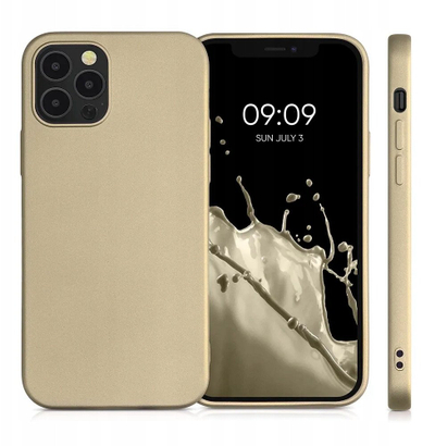 Kapak telefoni OEM METALLIC për iPhone 16e, TPU, me mikrofibër, ngjyrë të artë
