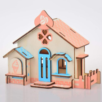 Puzzle druri Chocolate Cottage 3D PDCHC, 33 pjesë