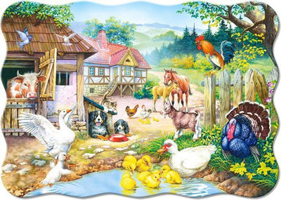 Puzzle Castorland Farm, 32 x 23 cm, 30 elemente