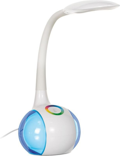 Llambë tavoline Activejet Rainbow, USB, e bardhë