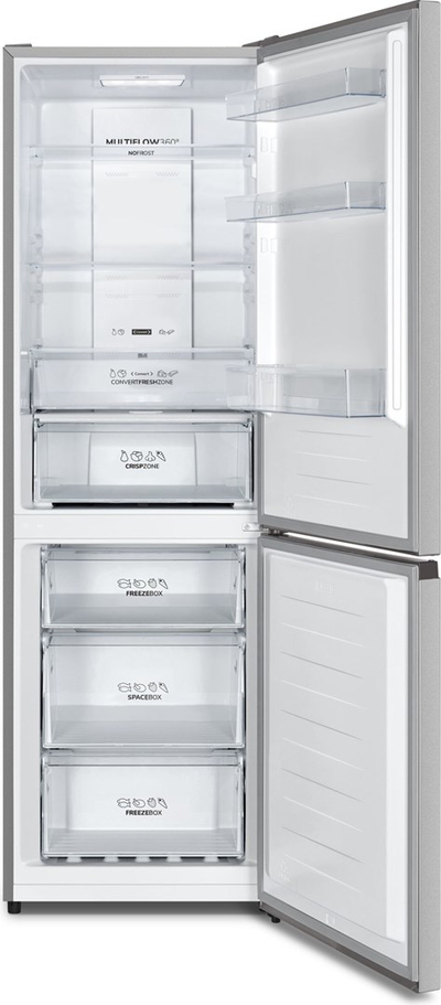 Frigorifer Gorenje NRK6192AS4, kombinim frigorifer ngrirës, No Frost, i argjendtë
