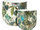 Mbulesa metalike për vazo Home Styling Collection Cate, 2 copë, 21 cm, jeshile