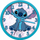 Orë muri për fëmijë Kids Licensing Disney Stitch, mekanizëm i qetë, blu