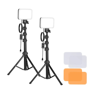 Set drita video Neewer Basic BP66, LED, 2 copë, me tripod, e zezë