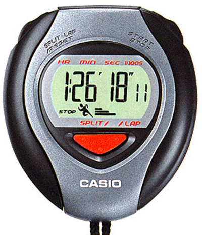 Kronometër Casio Stopky HS 6-1, zi/ hiri