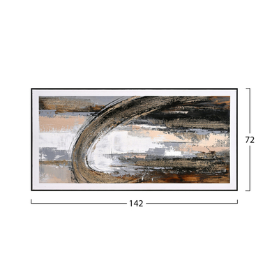 Pikturë muri 72x4,5x142Hcm (HM4538), zezë