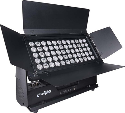 Транспортен куфер Evolights Case, за 4 LED Wall Washer, со тркала, црн