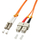 Kabllo patchcord Lindy me fibër optike, LC/SC, OM2, 50/125 μm, 1 m