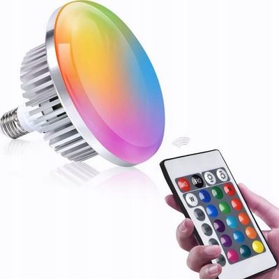 Llambë LED Xrec SB9206, 150W ekuivalente 1200W, RGB, me telekomandë, bazë E27