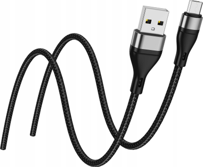 Kabllo karikimi JELLICO B16, Micro USB, 3.1A, 1m, e zezë