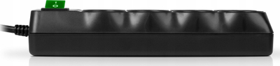 Prizë shumëfishe SVEN Surge Protector 8, 3m, e zezë