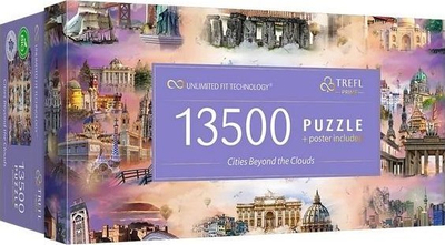 Puzzle Trefl Prime Cities Beyond the Clouds, 13 500 copa, set 9x1500, shumëngjyrësh