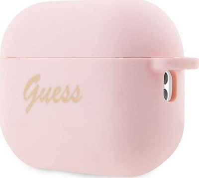 Mbulesë Guess GUAP2LSCHSP për Apple AirPods Pro 2, silikon, me varëse zemër, rozë