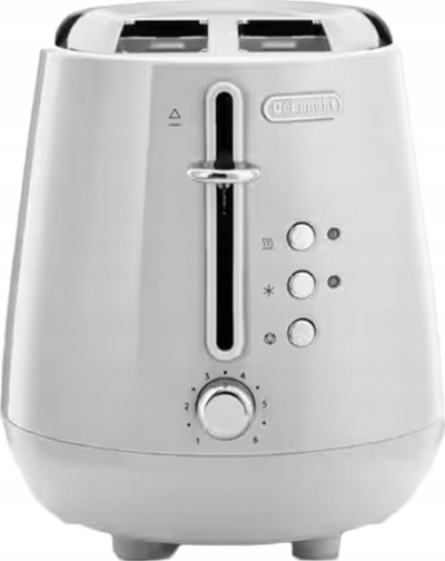 Toaster De'Longhi Eclettica CTY2103.W, 2 feta, trup metal, i bardhë