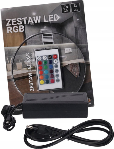Set shirit LED Prescot RGB, 36W, 5m IP65, me telekomandë