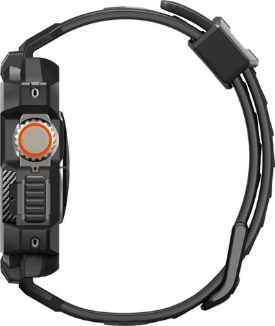 Këse edhe rrip për orë Spigen Rugged Armor Pro, Apple Watch Ultra 49mm, e zezë