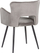Set me 2 karrige ngrënieje SANILAC Velvet, metal, gri