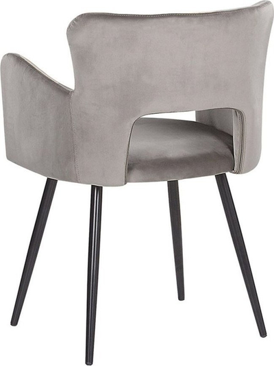 Set me 2 karrige ngrënieje SANILAC Velvet, metal, gri