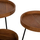 Set tavolina anësore 3-pjesësh mindi wood-metal Φ60×55.5 cm (HM9799), zezë