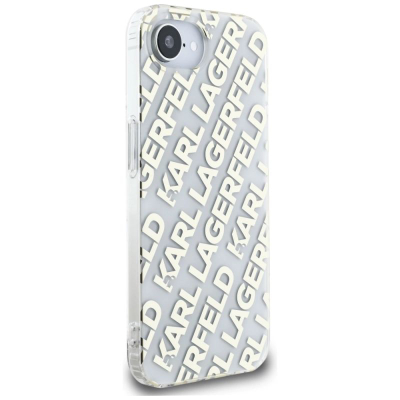 Футрола за телефон Karl Lagerfeld IML Repeat Logo, за iPhone 16E 6.1", TPU PC, златна