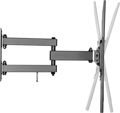 Mbajtëse TV Deltaco ARM-1200, 32"-55", 35 kg, VESA 200x200-400x400, e zezë