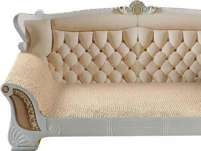 Gërvishtëse për mace ZW29 në formë divani, karton i valëzuar, 52 cm, bezhë