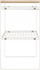 Raft 2 kate “Balm”, 33 cm, çelik, i bardhë