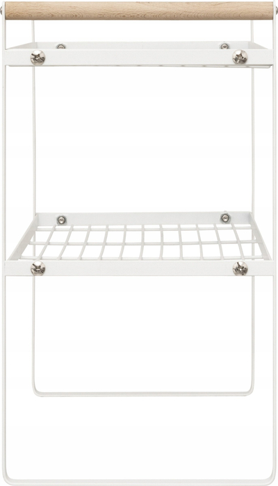 Raft 2 kate “Balm”, 33 cm, çelik, i bardhë