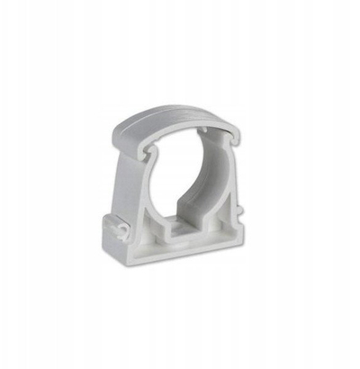 Mbajtëse tubash Aks Zielonka Locking Holder, Ø18mm, set 100 copë, e bardhë
