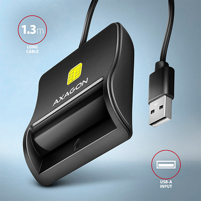 Lexues i kartave AXAGON CRE-SM3N, USB-A, 1.3, i zi