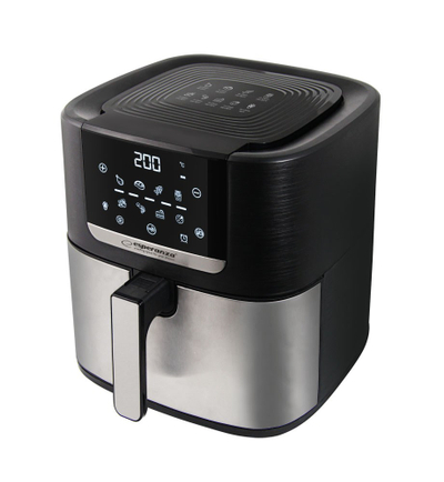 Fritezë me ajër Esperanza EKA004 Fat-Free Fryer, 8L, 1700W, e zezë argjendi