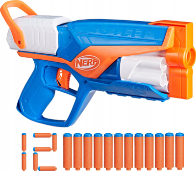 Lodër blaster Nerf N Series Agility, 12 darts shkumë, magazinë 6 darts, shumëngjyrësh