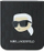 Këllëf telefoni Karl Lagerfeld Saffiano Monogram për Samsung Galaxy Z Flip 6, me logo, ngjyrë e zezë