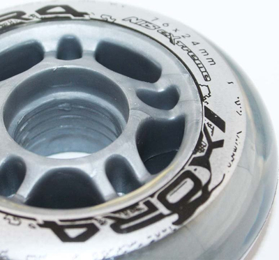 Rrota patinash Nils Extreme 76mm 82A, set 4 copë, transparente