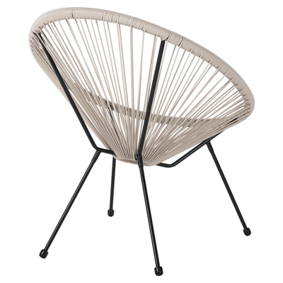 Kolltuk i jashtëm Acapulco 71x72x80Hcm (HM5872.03), zezë