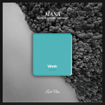 Powerbank Vinnic MANA Magnetic Wireless, 8000mAh, 15W, blu