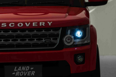 Makine elektrike per femije Ramiz Land Rover Discovery, telekomande, targe dekorative, e kuqe