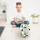 Robot lodër interaktiv Tm Toys Bionic XT803464, me telekomandë, programueshëm, i bardhë jeshil
