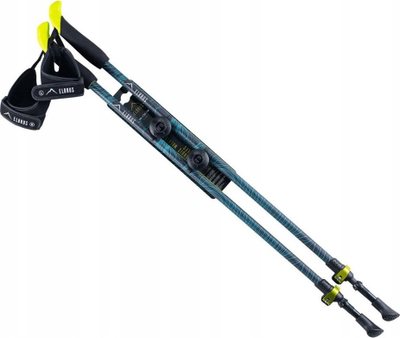 Shkopinj nordic walking Elbrus Blasimon, 85-135cm, teleskopikë, blu