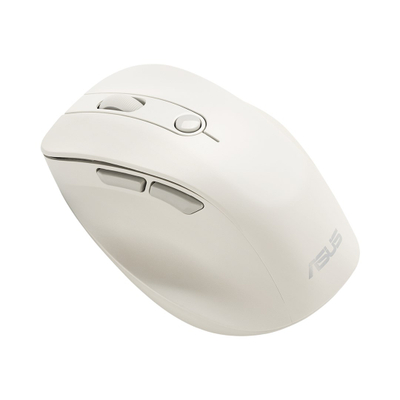 Безжичен глушец ASUS MD105, 2400 dpi, ергономски, бел