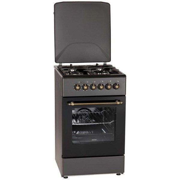 Shporet portativ MPM MPM-56-KRM-13, gaz dhe elektrik, 2 plata, i zi